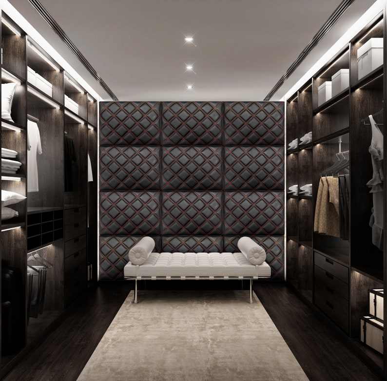 Hand Made Genuine Italian Leather Wall Panel Headboard Padding Etsy