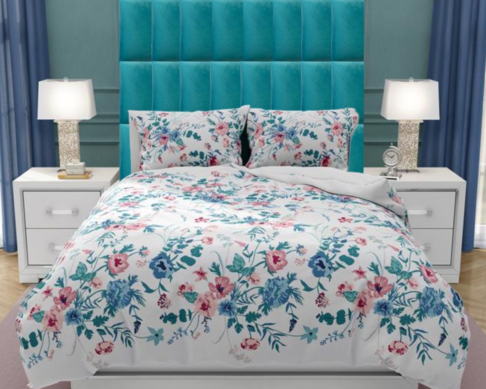 Turquoise Headboard Etsy UK