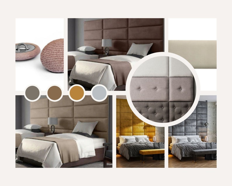 Upholstered Wall Panels Headboard Plush Velvet Velour Various Etsy UK