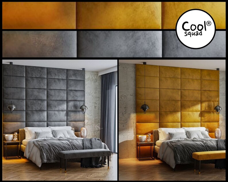 Upholstered Wall Panels Headboard Plush Velvet Velour Various Etsy UK