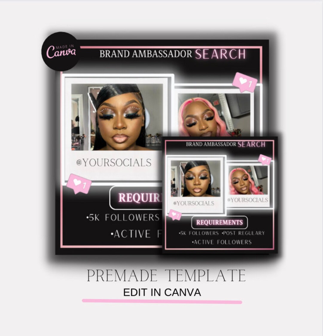 Brand Ambassador Template Brand Ambassador Search DIY Template Brand Ambassador Template Brand Ambassador Search DIY Template