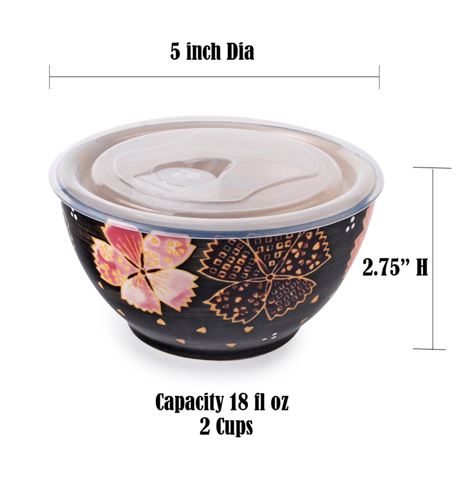 Handpainted Porcelain Microwave Container Bowl With Vented Lid Etsy UK