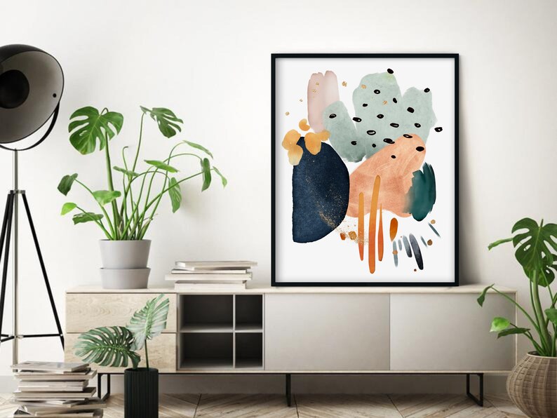 printable abstract art maximalist wall art print original abstract art colorful abstract decor eclectic printable wall art image 6