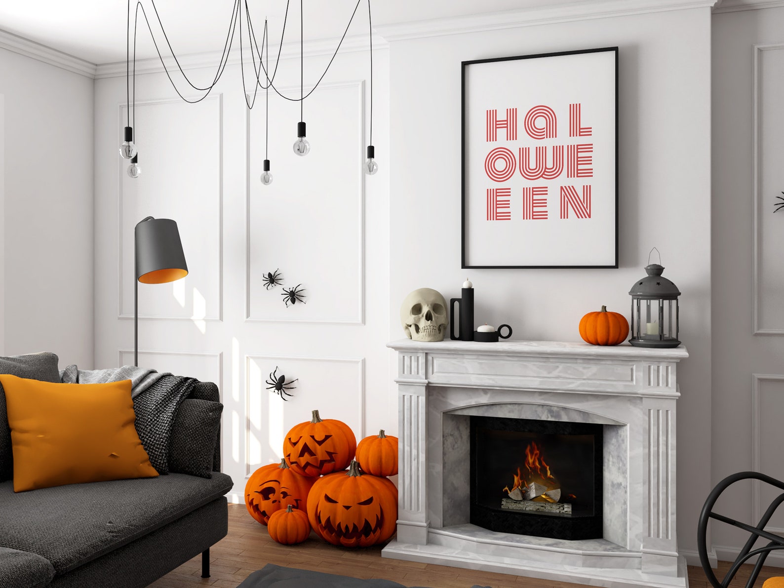 Halloween Gallery Wall SET of 20 Printables | Halloween Wall Art Bundle ...