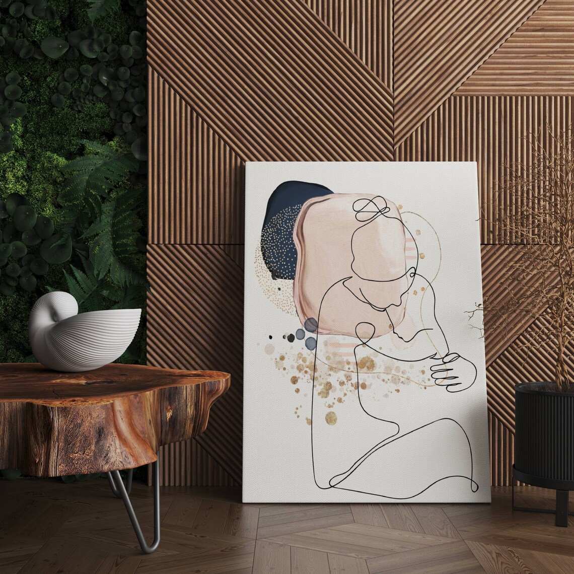 Printable Woman Line Art | Feminine Line Art Wall Art | Set of 3 Wall ...