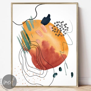 printable abstract art | maximalist wall art print | original abstract art | colorful abstract decor | eclectic printable wall art