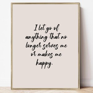 Printable No Longer Serves Me Manifestation Wall Art, Manifesting Poster Wall, Positive Affirmation, Printable Badass Affirmation Mantra