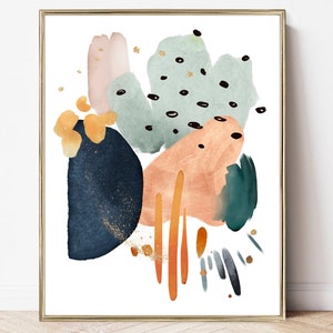 printable abstract art | maximalist wall art print | original abstract art | colorful abstract decor | eclectic printable wall art