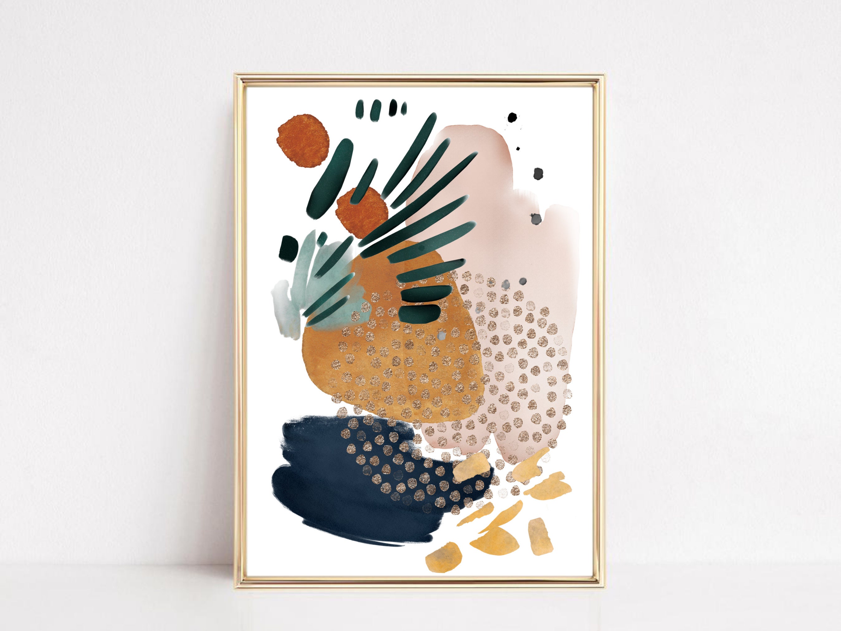 Printable Colorful Abstract Wall Art SET OF 3 Modern | Etsy