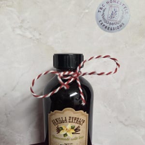 AGED 1 year homemade Madagascar vanilla extract.