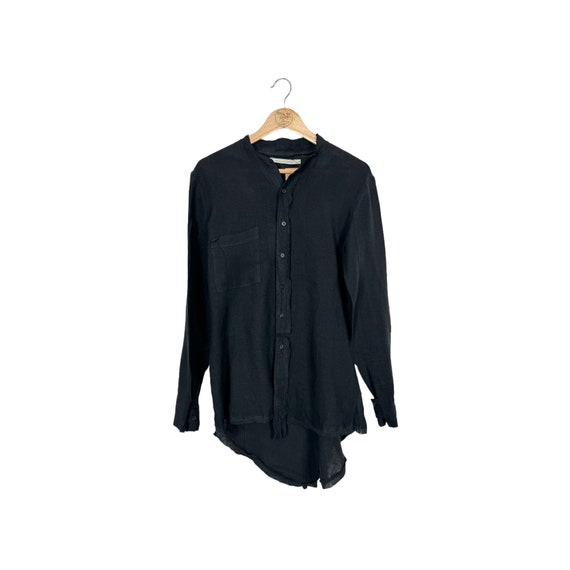 Aleksandr Manamis Asymmetric Linen Shirt Size 1 - Etsy