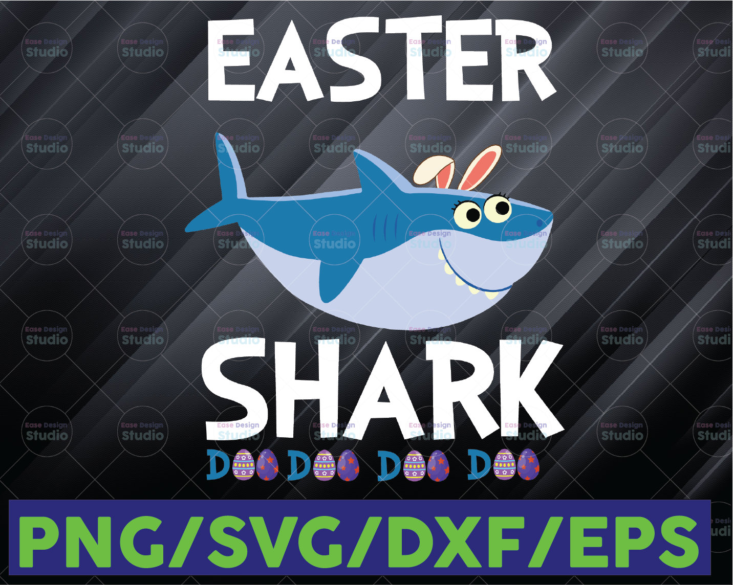 Easter Shark Doo Doo Doo SVG Bunny Shark Svg Easter Shark | Etsy