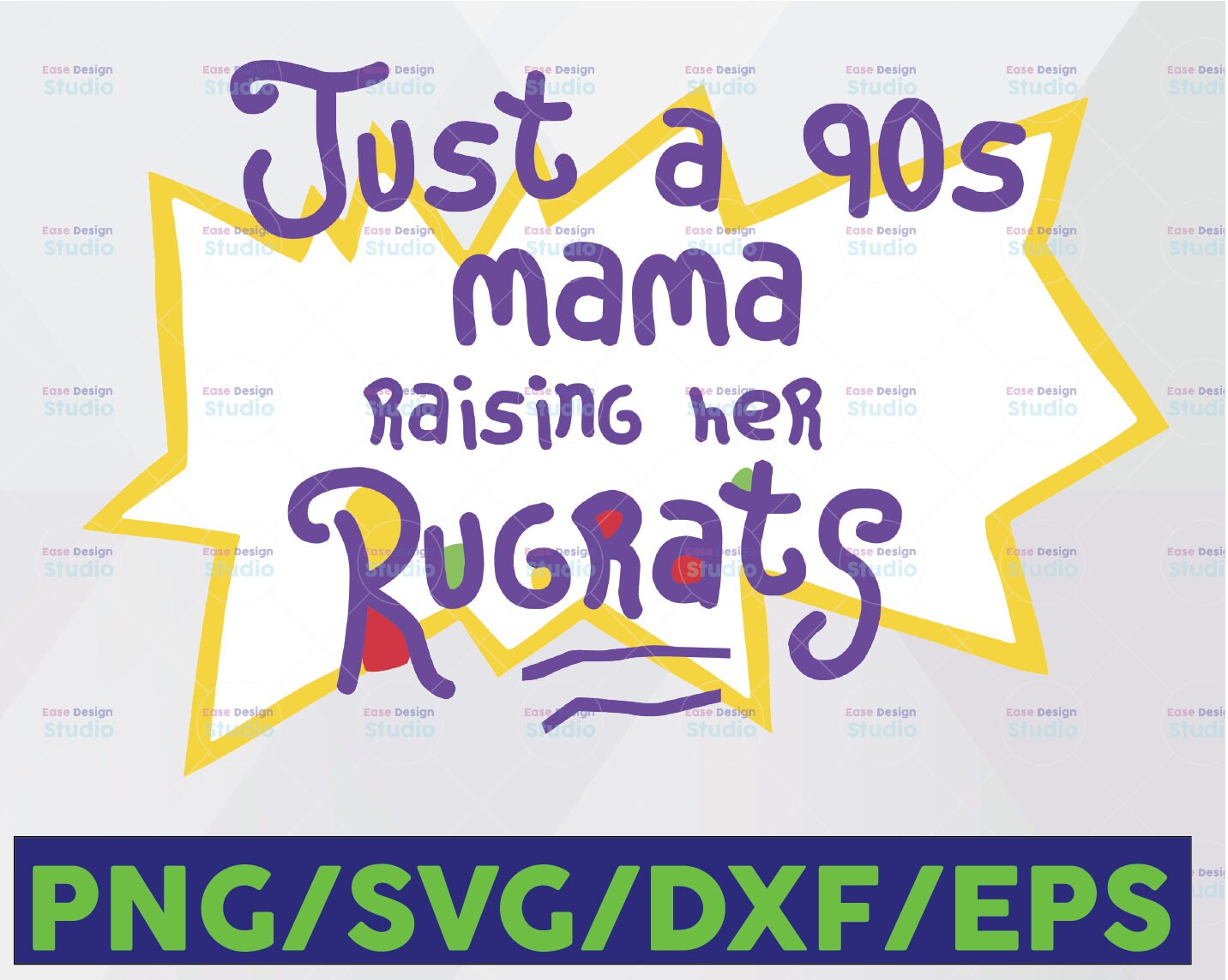 Download Sólo una mamá de los años 90 levantando su Rugrats SVG ...