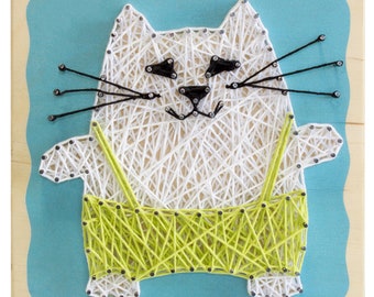 String Art Cat Etsy String Art Cat Etsy