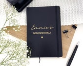 Personalized notebook lined individual gift A5