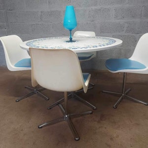 1960s retro Oskar Winkler table and chairs