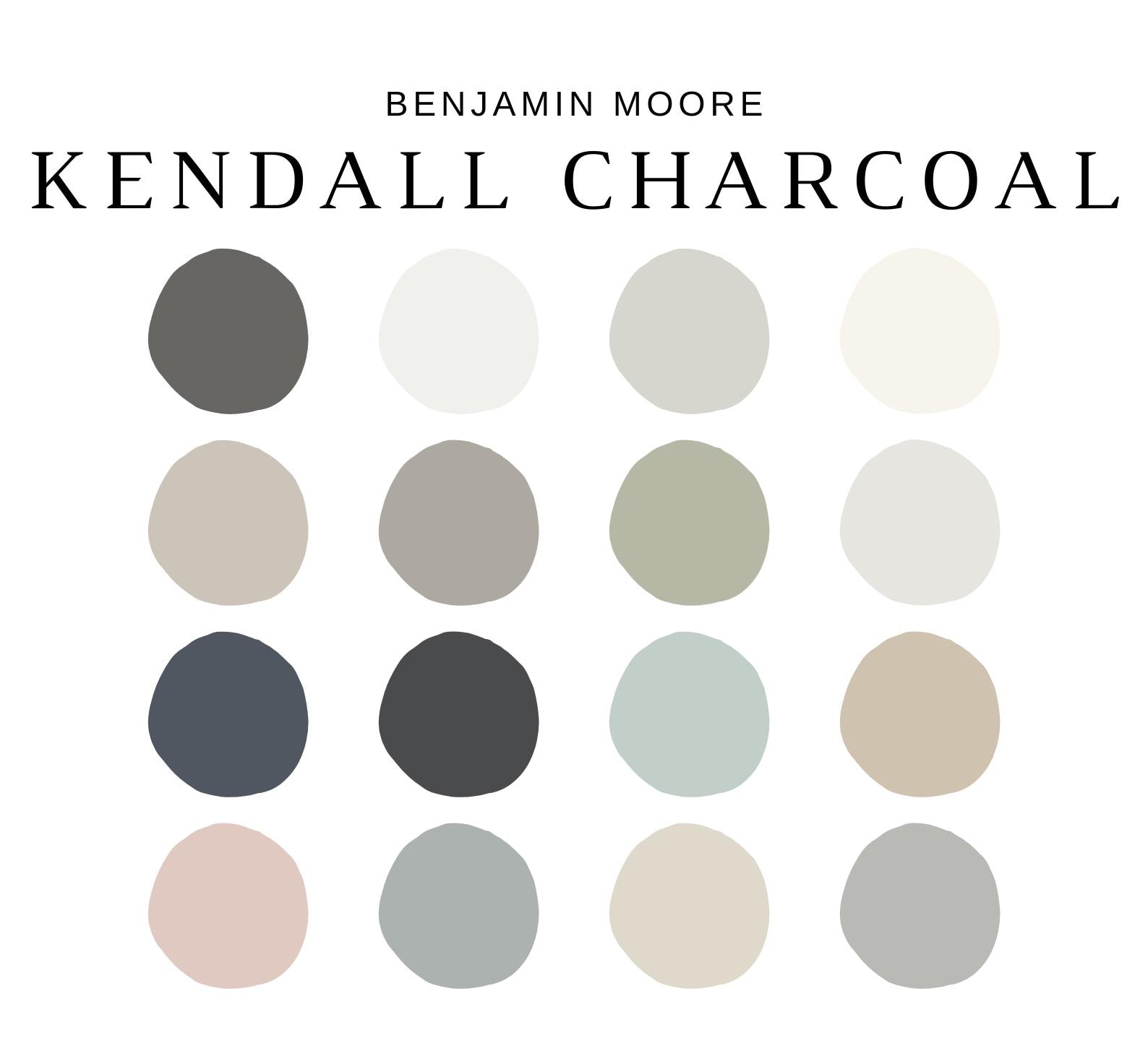 Benjamin Moore KENDALL CHARCOAL Color Palettes, Kendall Charcoal ...