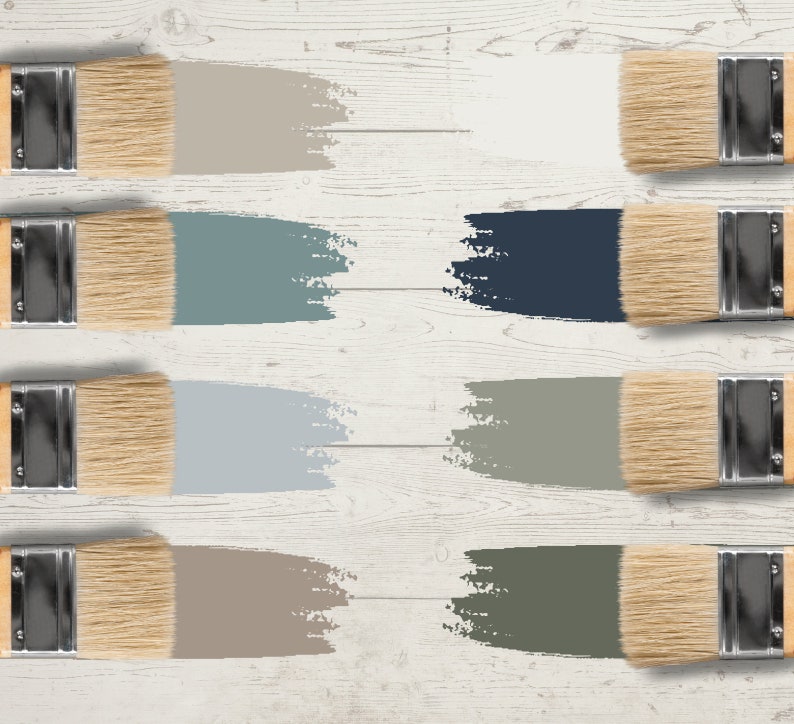 Sherwin Williams AMAZING GRAY Color Palette, Amazing Gray Whole House Paint, Modern Interior Home, Modern Farmhouse Palette, Greige Colors image 4