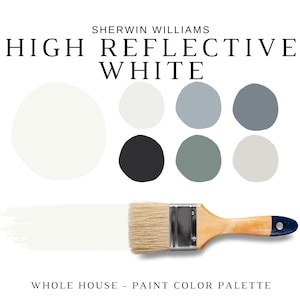 Sherwin Williams HIGH REFLECTIVE WHITE Paint, Coordinating Paint for Room & Whole House, Bright White for Ceiling, Best White Paint for Wall