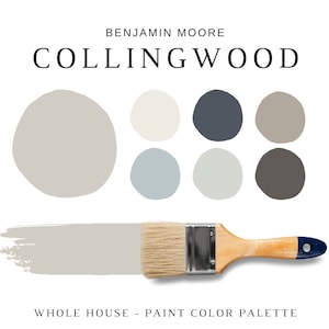 Benjamin Moore COLLINGWOOD Color Palette | Collingwood Gray | Collingwood Cabinets | Collingwood Exteriors | Benjamin Moore Paint Selection