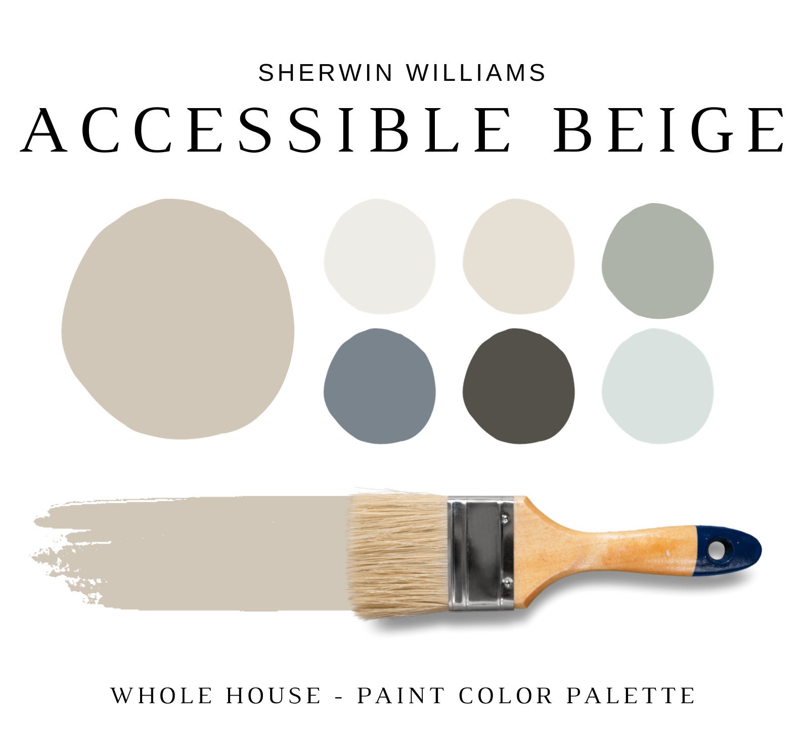 ACCESSIBLE BEIGE Color Palette Modern Neutral House Paints