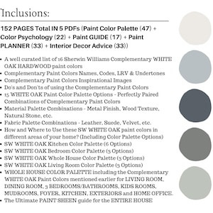 Sherwin Williams Best Neutrals For WHITE Oak Hardwood, WHITE Oak Stain, WHITE Oak Wood Colors, White Oak Cabinets, Whole House Color Scheme image 3