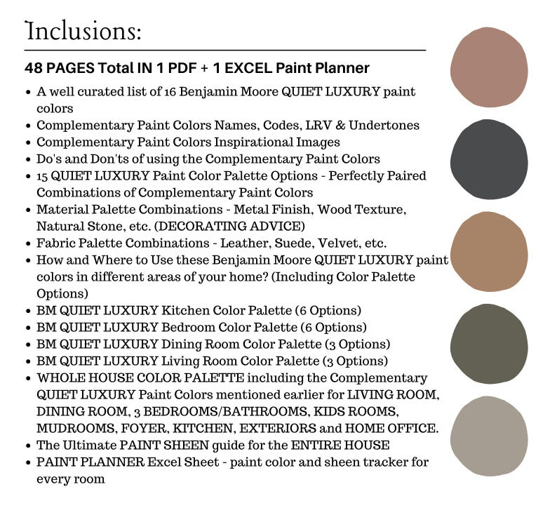 QUIET LUXURY Benjamin Moore Color Palette, High-end Interior Design, Quiet Luxury Interior ...