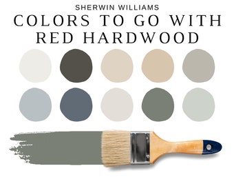 Sherwin Williams Best Neutrals For Red Oak, MAHOGANY, MAPLE, and CHERRY Hardwood, Red Oak Stain, Oak Wood Colors, Whole House Color Scheme