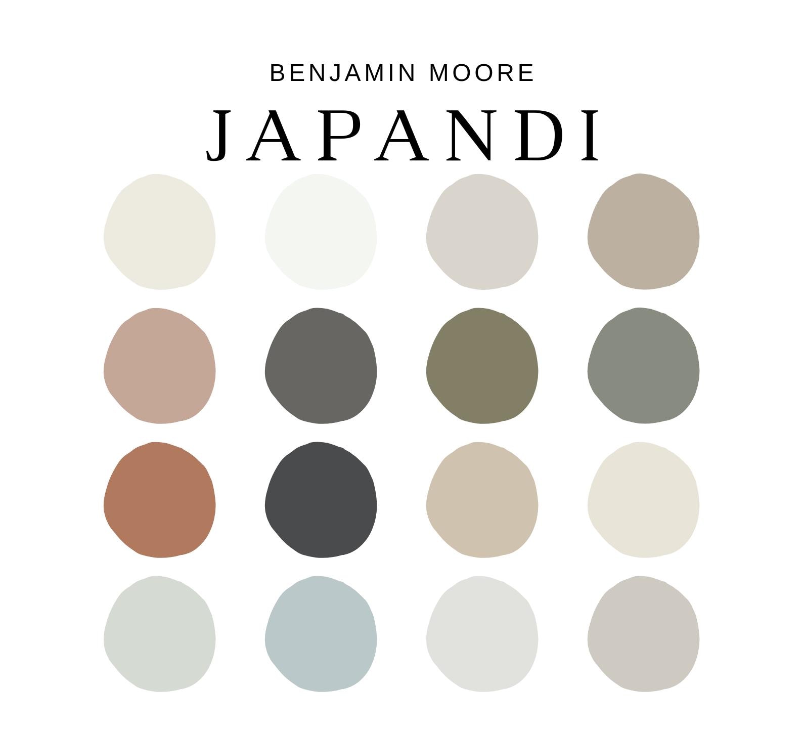 JAPANDI Benjamin Moore Paint Colors, Minimalist Neutral Paint Colors
