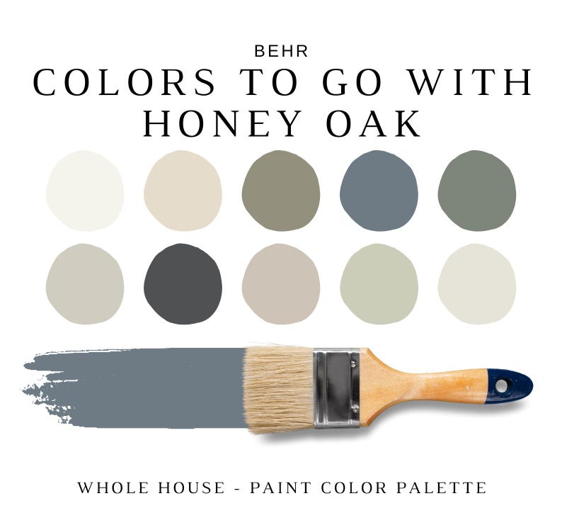 Behr Best Neutrals for YELLOW Oak, PINE & HONEY Oak Hardwood, Yellow ...