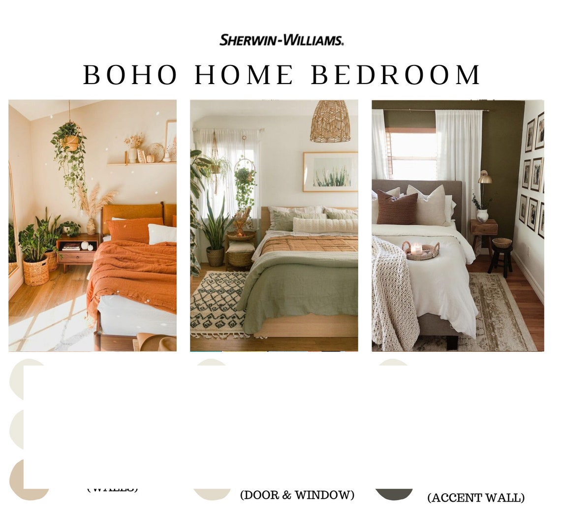 Sherwin Williams BOHO Color Palette BOHO Paint Colors Boho - Etsy Australia