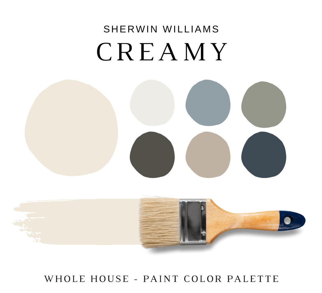 CREAMY Sherwin Williams Color Palette, Creamy Sherwin
