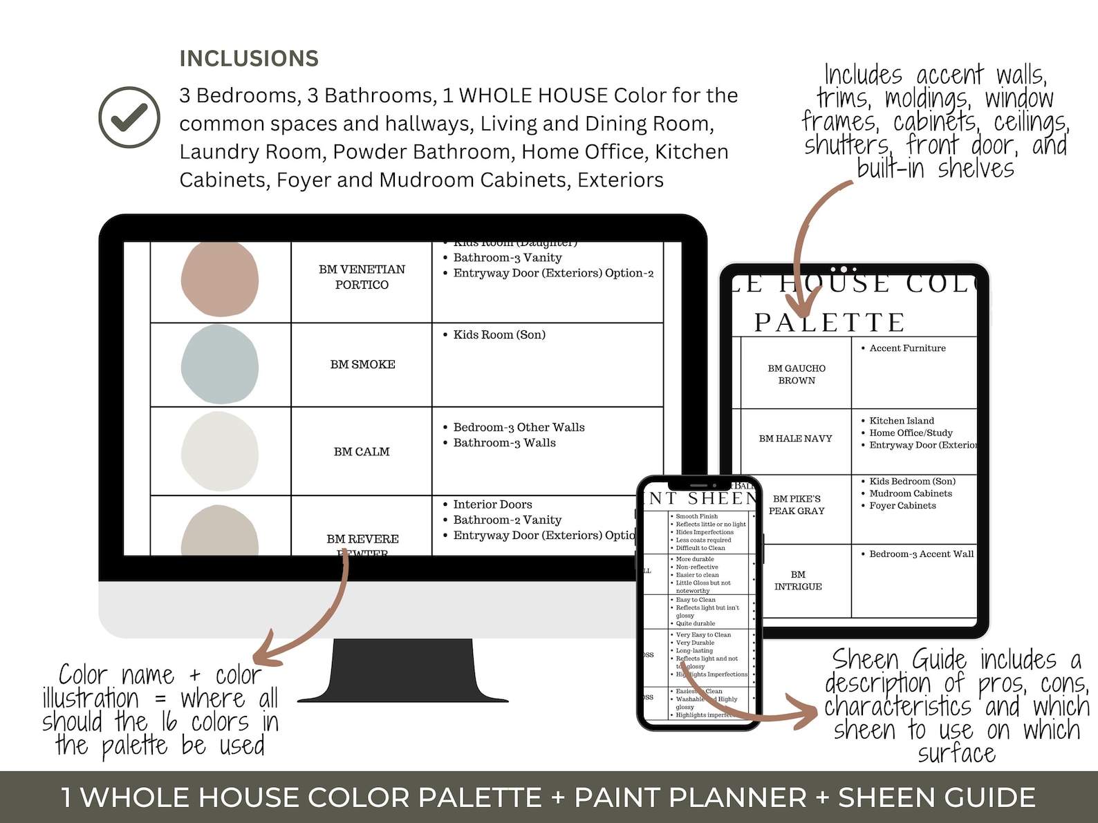 Benjamin Moore BALBOA MIST Color Palettes, Balboa Mist Coordinating ...