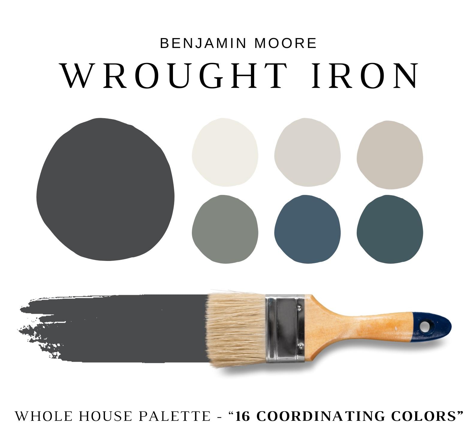 Benjamin Moore WROUGHT IRON Color Palettes, Wrought Iron Coordinating ...