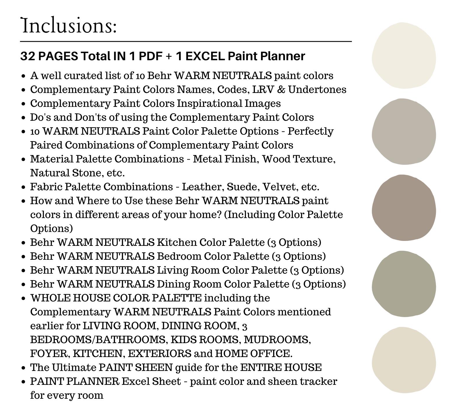 WARM NEUTRALS Behr Paint Colors, Warm Beige Paint Colors, Modern ...