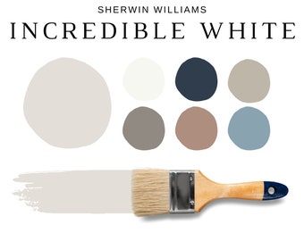 Sherwin Williams UNGLAUBLICHES WEISS Farbpalette, Greige, UNGLAUBLICHE weiße Koordinierende Farben, Sherwin Williams Weiß, Meistverkaufte Neutral
