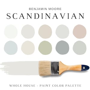 Benjamin Moore SKANDINAVISKA Färgpaletter, Minimalistiska Färger För Hela Huset, SKANDINAVISK Palett, PASTELLfärger, Danska Färger, Hygge