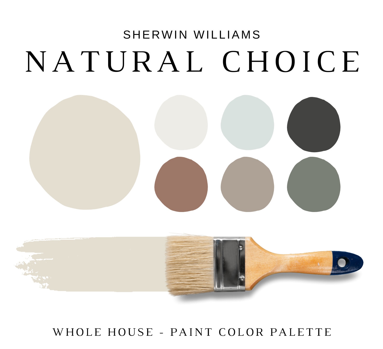 NATURAL CHOICE Sherwin Williams Color Palette off White Paint