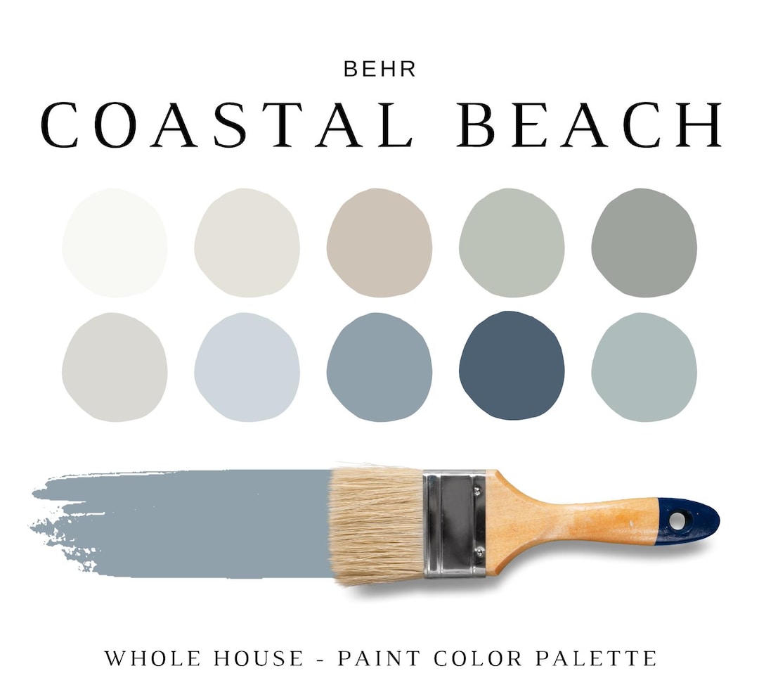 Behr COASTAL BEACH Color Palette, Behr Coastal Farmhouse, BEACHY Colors ...