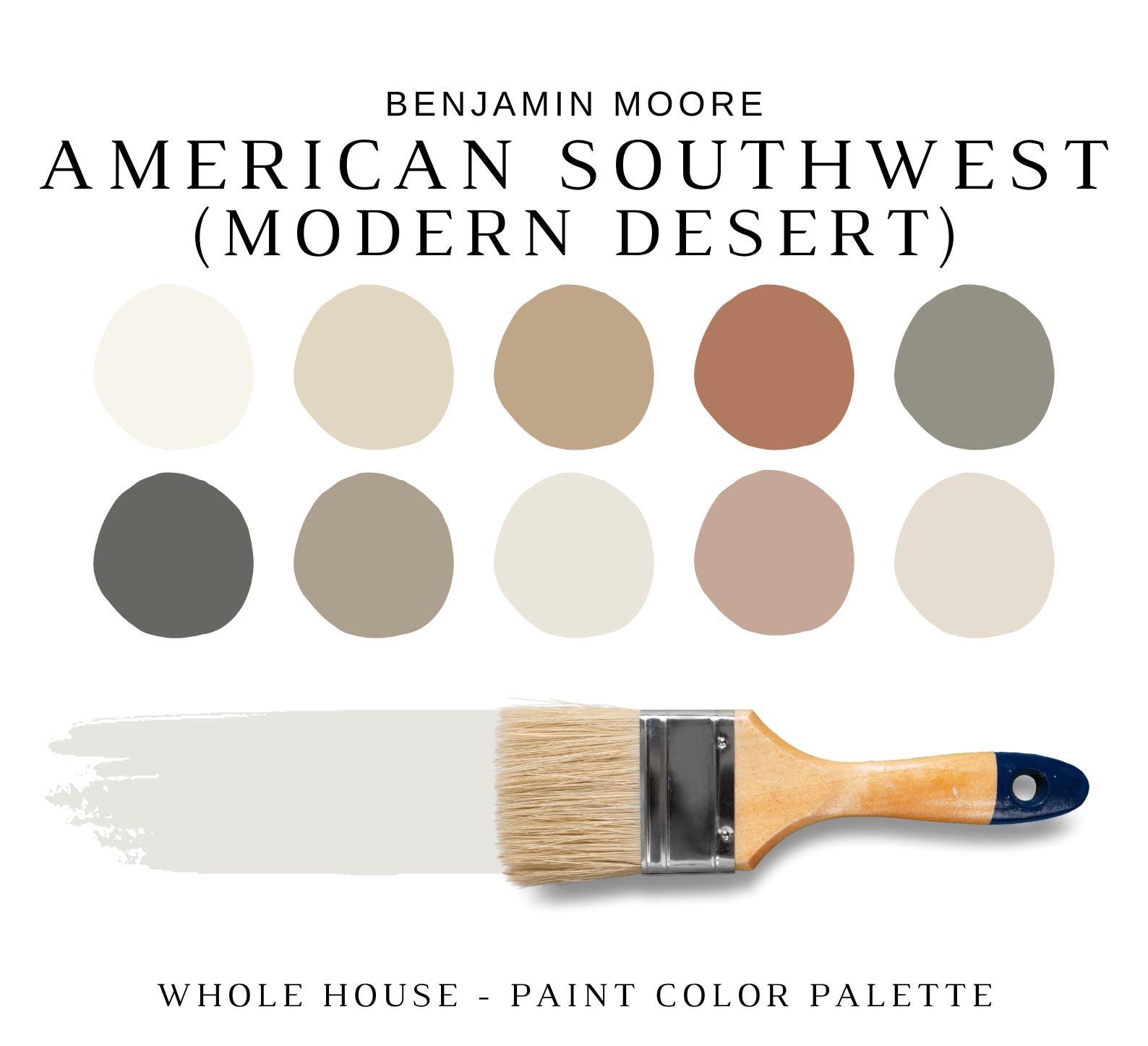 Paleta de colores Benjamin Moore del suroeste americano, paleta de colores  terrosos, colores cálidos, paleta de colores Sedona, interiores desérticos  modernos - Etsy México, image size:1588x1447