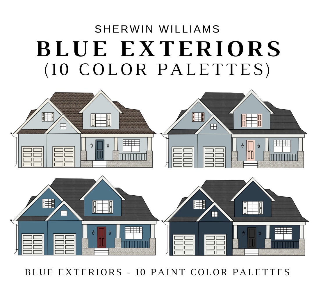 BLUE EXTERIOR Sherwin Williams Color Palette Blue Exterior House Color Il 1080xN.6095998118 Eq5p