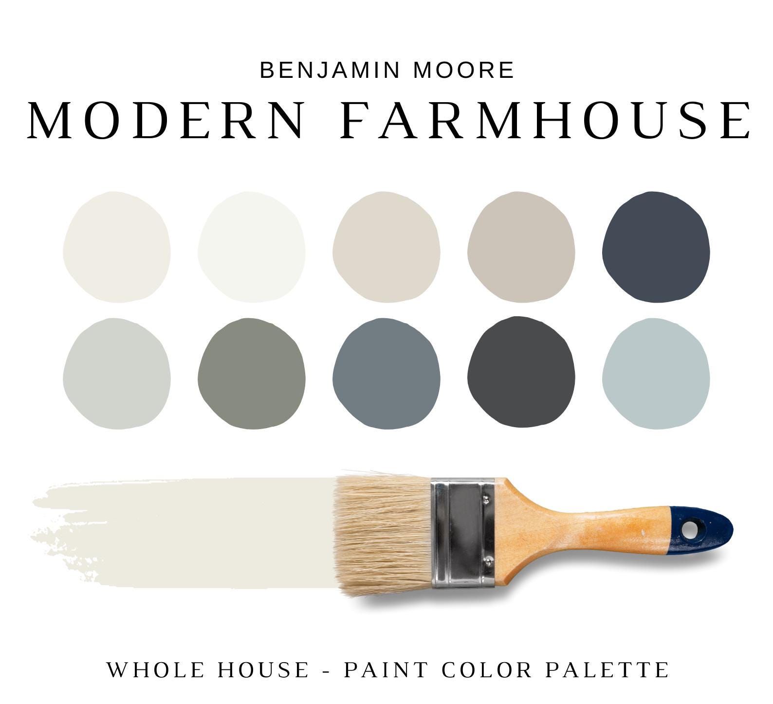 Benjamin Moore MODERN FARMHOUSE Paint Palettes, Modern Farmhouse Paint ...