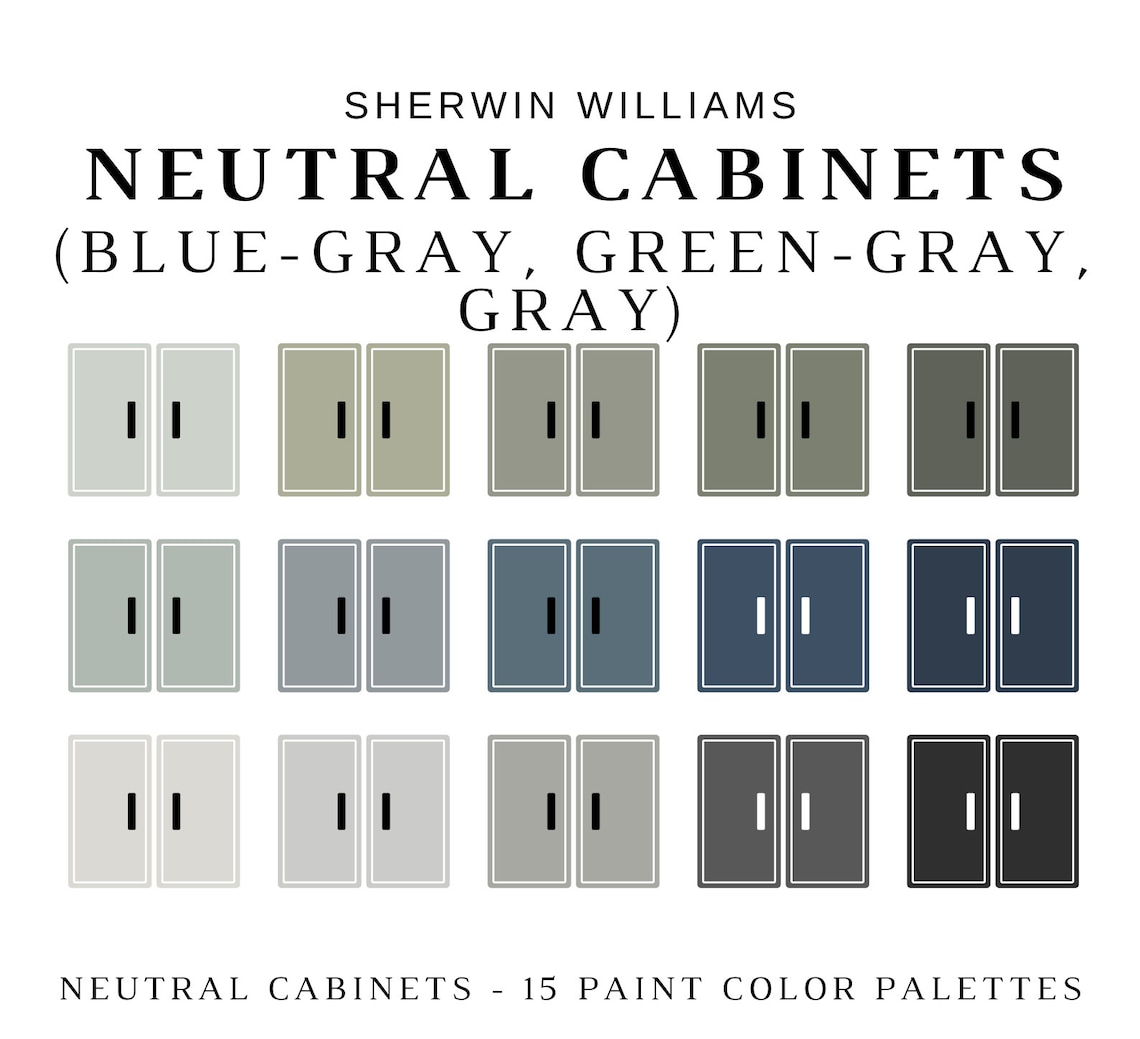 KITCHEN CABINET COLORS Sherwin Williams, Gray Kitchen Cabinets, Green ...
