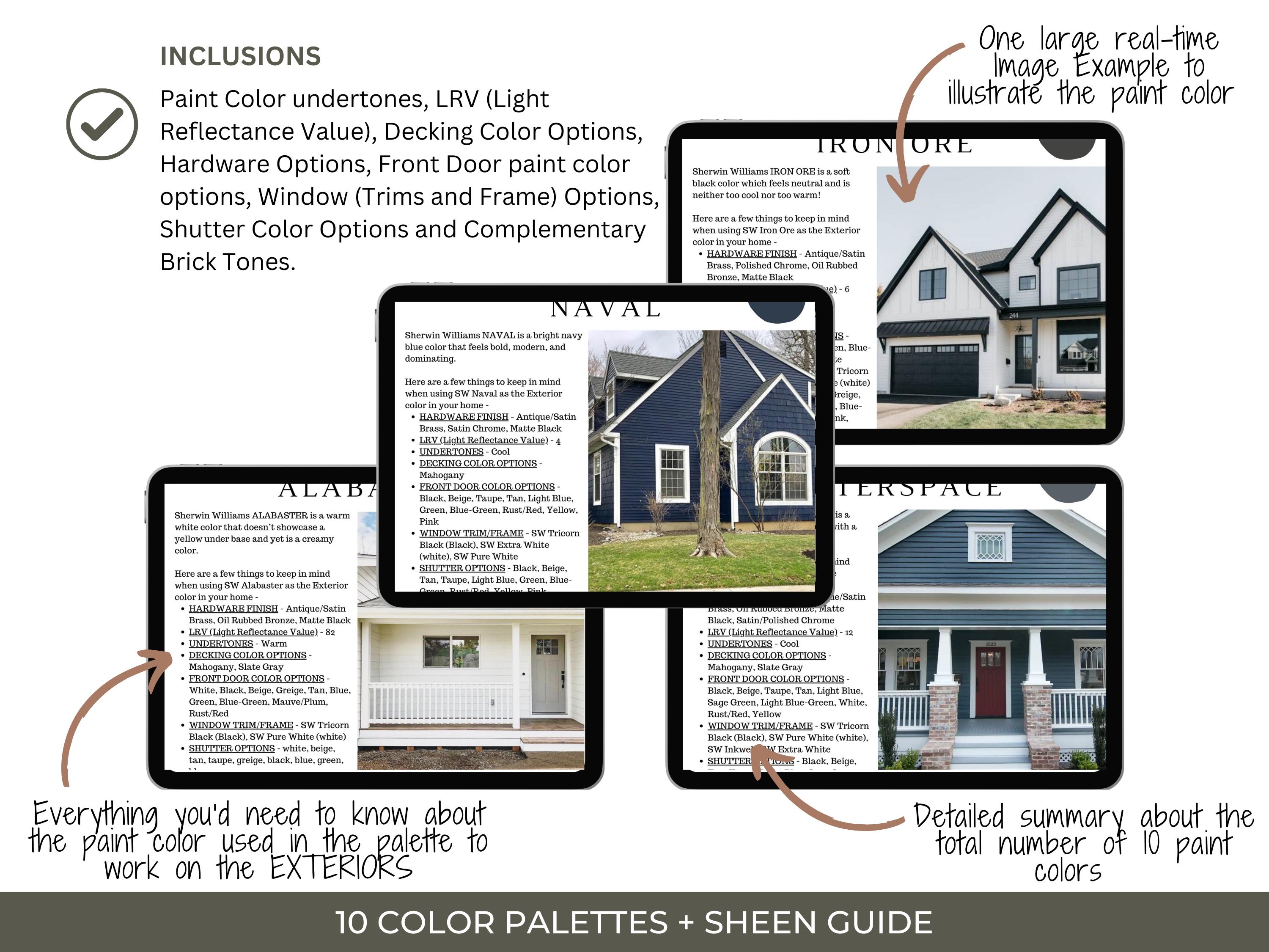 MODERN MOUNTAIN EXTERIOR Sherwin Williams Color Palette, Lake Side Cozy ...