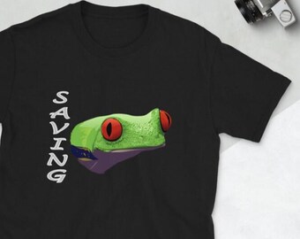 Red-Eyed Tree Frog-T-shirt Red-Eyed Tree Frog, T-shirt Tropical Wildlife, Nature Lover-cadeau, Save the Frogs