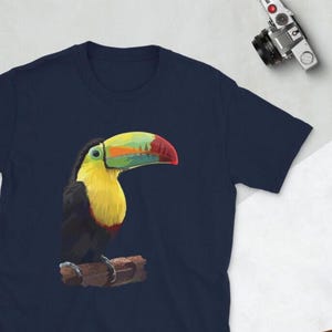 Toucan TShirt, Toucan T-shirt, Toucan Shirt, Wildlife Tshirt, Wildlife Shirt, Unisex TShirt, Bird Graphic T-shirt, Rainbow Billed Toucan