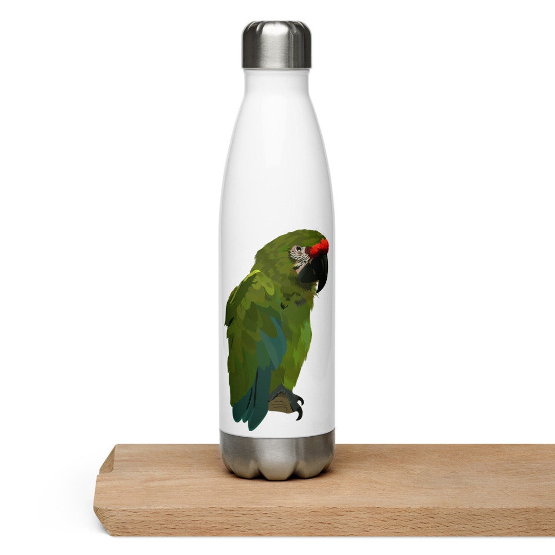 Bird Water Bottle Wildlife Water Bottle Bird Lover Gift Etsy