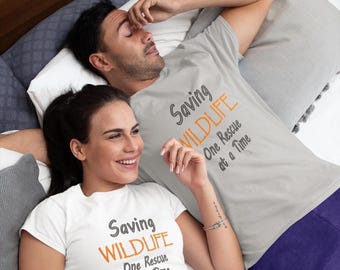Wildlife T-Shirt, Saving Willdife Tee, Nature Themed Gift, Saving-Wildlife-One-Rescue-at-a-Time Tshirt