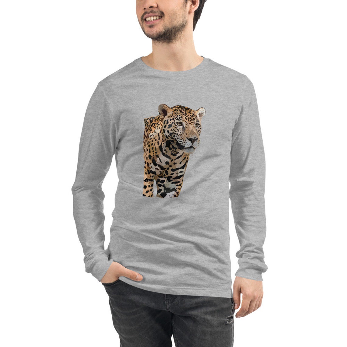 Jaguar Long Sleeve Shirt Jaguar Shirt Wildlife Shirt Etsy