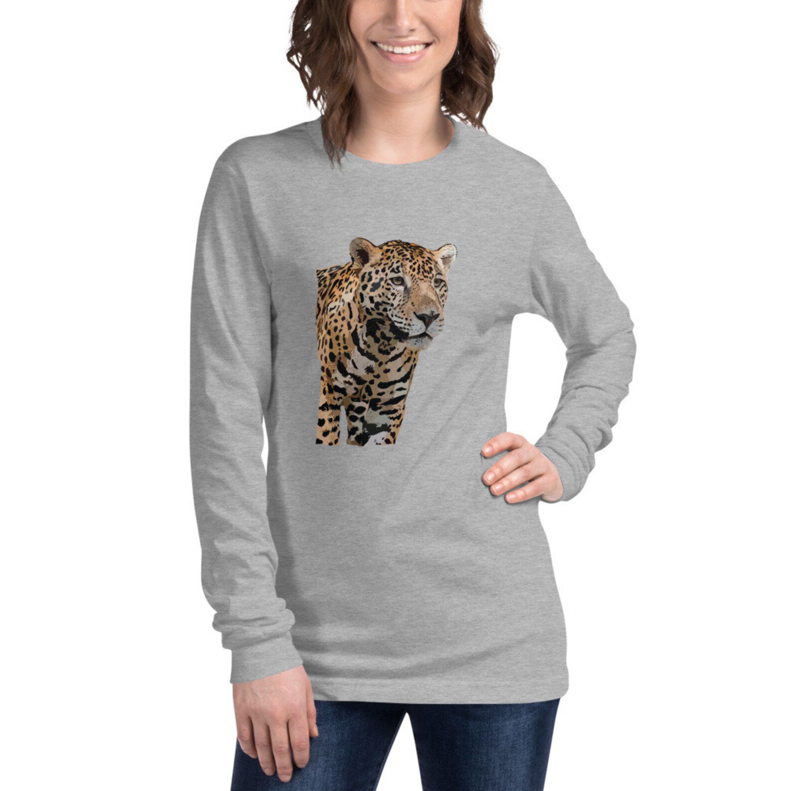 Jaguar Long Sleeve Shirt Jaguar Shirt Wildlife Shirt Etsy